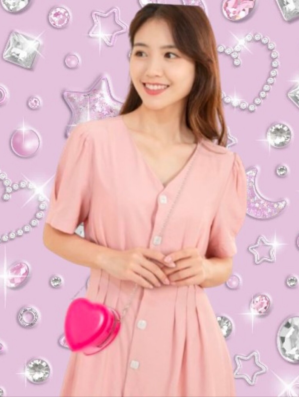 Jelly Heart Shaped Mini Purse